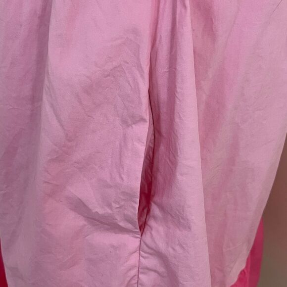 The Get Barbie Colorblock Pink/ Red Cotton Mini Dress S - Picture 6 of 9